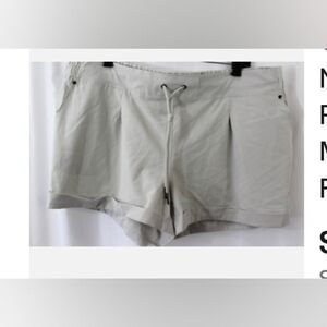 Mondetta Light Gray Drawstring Athletic Shorts